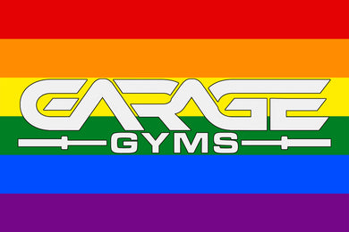 Limited Edition Pride Garage Gyms Flag