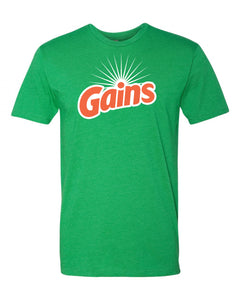 GAINS T-Shirt in Kelly Green
