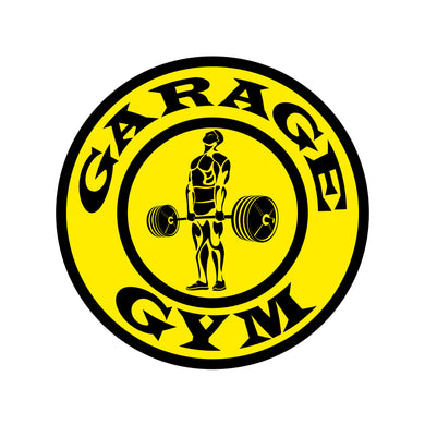 Garage Gyms Gold Vinyl Sticker